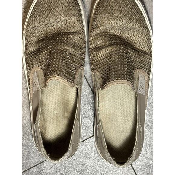 Olukai Lae'Ahi Tan Beige Slip On Shoes Sneakers Mens Size 8.5 Casual Comfort - Picture 7 of 8